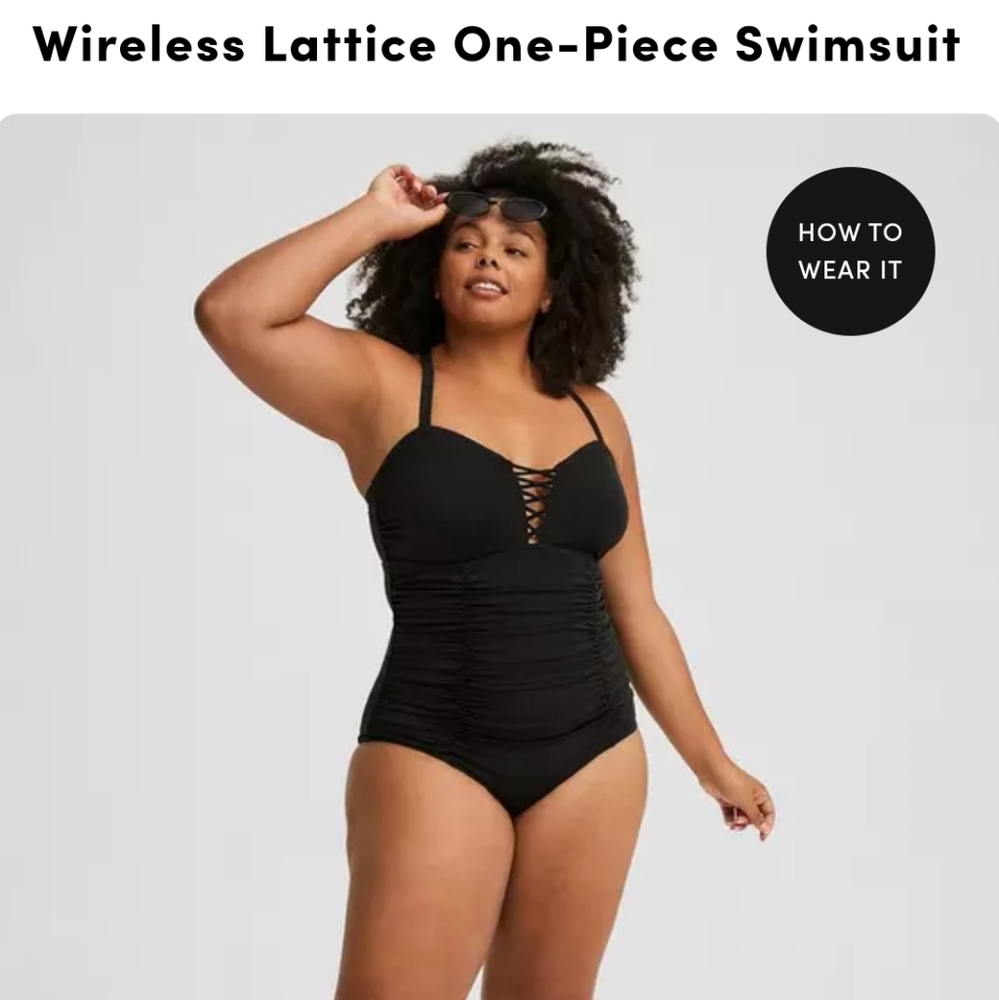 Black One-Piece Swimsuit Torrid 1x